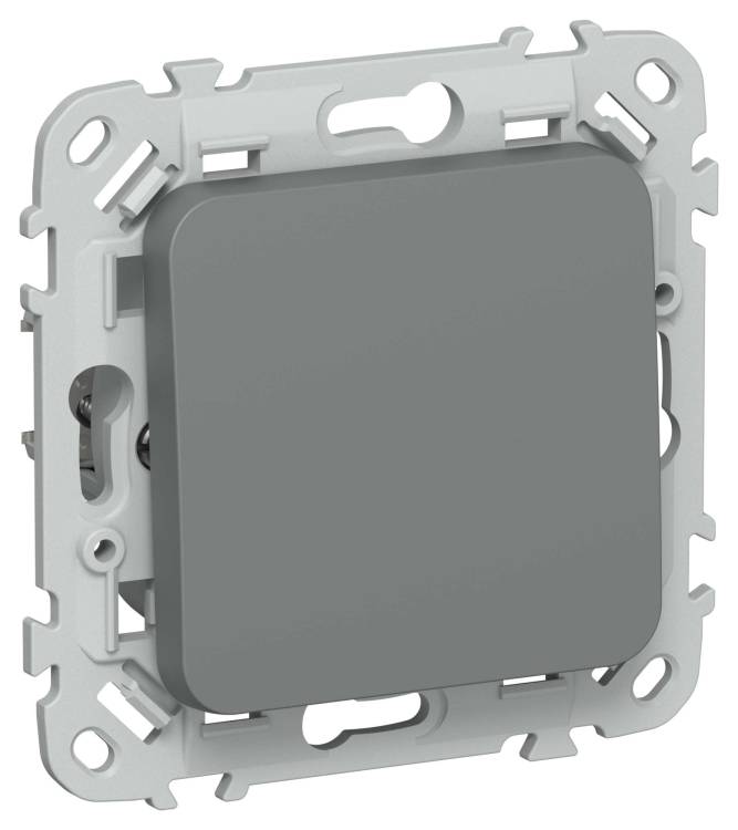 Выключатель 1-клавишный проходной IEK Flite FI-V18-0-10-1-K80 мокрый асфальт