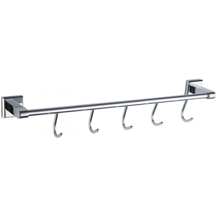 Планка с крючками (5 крючков) Savol 95 S-009575 хром