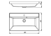 Тумба с раковиной Style Line Матис 80 напольная, олива, раковина жасмин, 82x80x45 фото 5