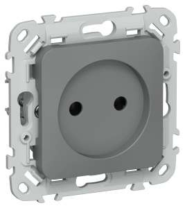 Розетка 1-местная IEK Flite FI-R10-10-1-K80 мокрый асфальт