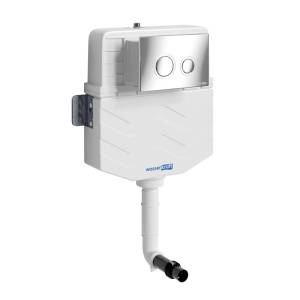 Смывной бачок скрытого монтажа Wasserkraft New Aller 10TLT.031.ME.MG04 клавиша золото матовое