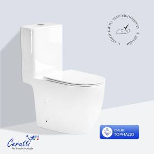 Унитаз-компакт Cerutti Spa Таддео (Taddeo) Tornado CT12035 12035 с сиденьем микролифт