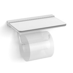 Держатель туалетной бумаги Langberger Accessories 32041B 2-ой со стеклянной полкой