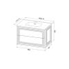 Тумба с раковиной Iddis Oxford Neo OXN80W0i95K подвесная, 80 см, белый фото 18