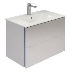 Тумба с раковиной Comforty Бильбао-80 00-00021620CF серый шёлк