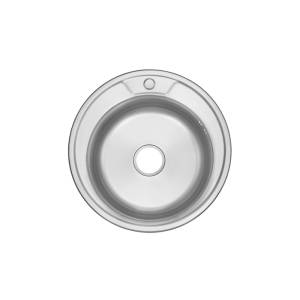 Мойка кухонная Iddis Basic (Бэйсик) BAS51S1i77 сталь сатин, D51 см