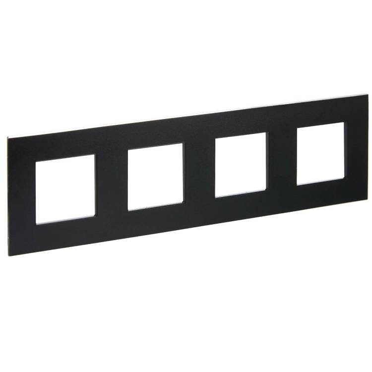 Рамка 4-постовая IEK Skandy SK-M42-M-K02 черный