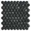 Мозаика Vidrepur Hex Nordic № 903 D Черный (на сетке) 30.7x31.7