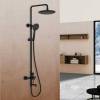 Душевая стойка Vincea Desire VSFS-1D1MB с поворотным изливом, черный фото 2