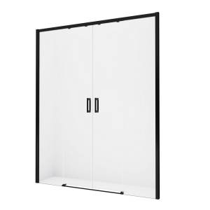 Дверь в нишу NEW TRENDY PRIME BLACK 130x200 D-0359A (черный)
