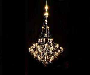 Большая подвесная люстра хрустальная светодиодная Kink Light Галанта 07888-100,33(21)