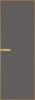 Межкомнатная дверь Profil Doors 1 AGN цвет профиля Золото, алюминиевая панель никель серый 600x2000