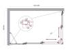 Душевой уголок Belbagno LUCE-AH-21-145/90-C-Cr профиль хром, стекло прозрачное, 145x90x195 фото 7