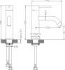 Смеситель для раковины Creto Element 2.0-BM-BK черный матовый фото 4