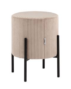 Пуф Stool Group Кейси vd-keysi-cl-cream бежевый, велюр рельефный