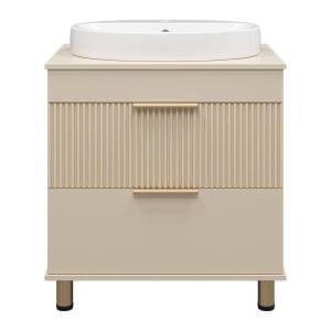 Тумба с раковиной Brevita Enfida 70 ENF-06070-0342Я 71x65 бежевый
