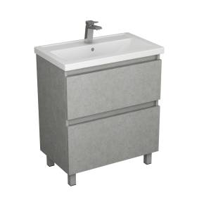 Тумба с раковиной Uncoria Моро 70 57038 светлый камень