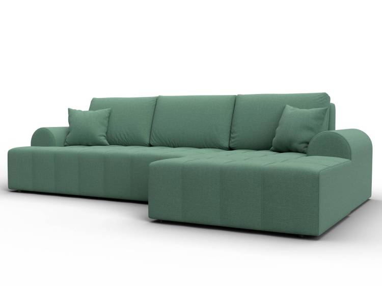 Диван угловой Лига Диванов Лига-080 134744 Зеленый
