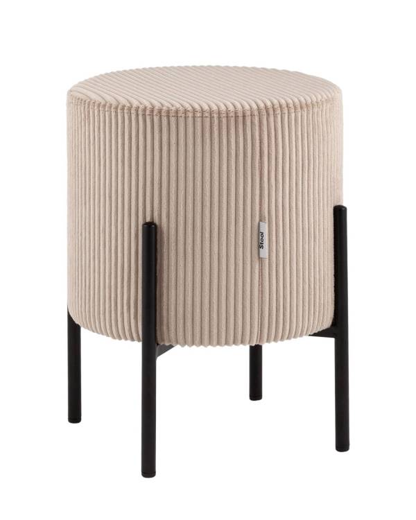 Пуф Stool Group Кейси vd-keysi-cl-cream бежевый, велюр рельефный