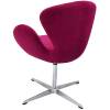 Кресло Bradex Home Swan Style Chair FR 0651 винный, искусственная замша фото 3