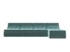 Угловой модульный диван Лига Диванов Холидей 101826 Бирюзовый 280/180/95 фото 2