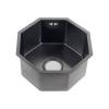 Мойка кухонная Melana ProfLine D400B черная врезная фигурная 400x400x200мм
