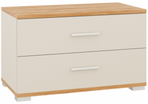 Тумба прикроватная Woodville Кассандра 559217 дуб крафт золотой/кашемир