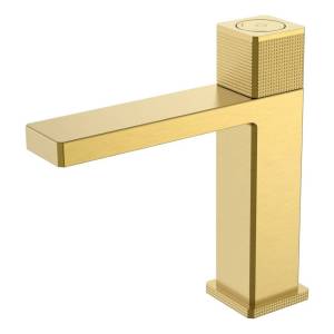 Смеситель для раковины Boheme Quad 159-MG сенсорный, золотой матовый