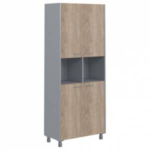 Шкаф комбинированный Skyland Offix New 7001622, OHC 87.4, sk-07001622 Металлик