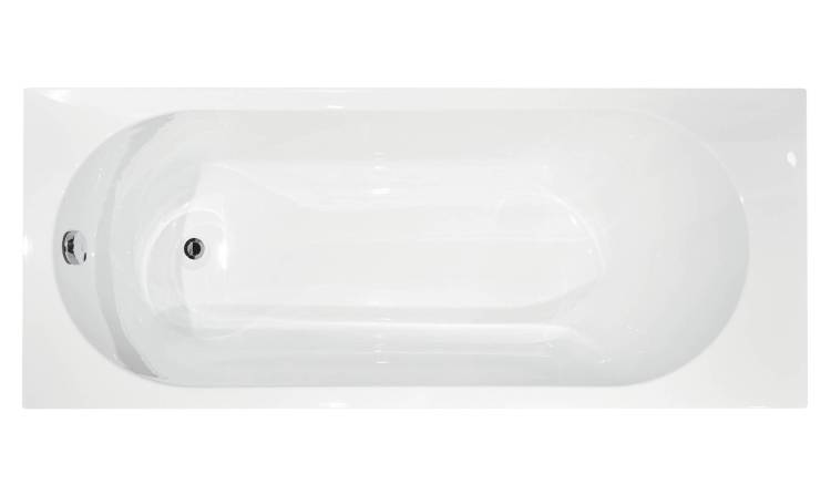 Акриловая ванна Creto Solly 18-15070 белая, 150x70, с каркасом