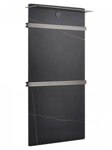 Полотенцесушитель электрический Wonzon & Woghand WW-A504-GM с греющей плитой, темный графит