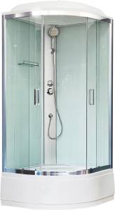Душевая кабина Royal Bath CK RB90CK5-WT-CH с сиденьем