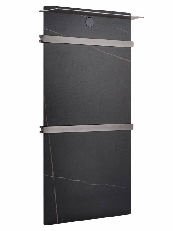 Полотенцесушитель электрический Wonzon & Woghand WW-A504-GM с греющей плитой, темный графит