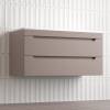 Тумба с раковиной Style Line Остин подвесная, тауп темный, раковина белая, 55x100x45 фото 3