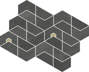 Мозаика Italon Continuum 620110000180 Petrol Mosaico Jewel 31.1x38.2