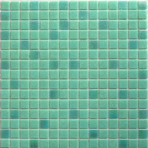 Мозаика NSmosaic Econom series MIX24 стекло зеленый (сетка) 23x23x4 327x327