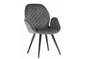 Кресло поворотное Woodville Муат 665372 графитовый / черный