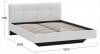 Кровать двуспальная Трия Элис TRI_263481 Белая фото 3