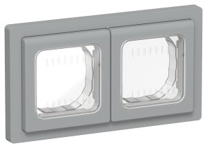 Рамка 2-постовая IEK Flite FI-M20-32-55-K03 серый