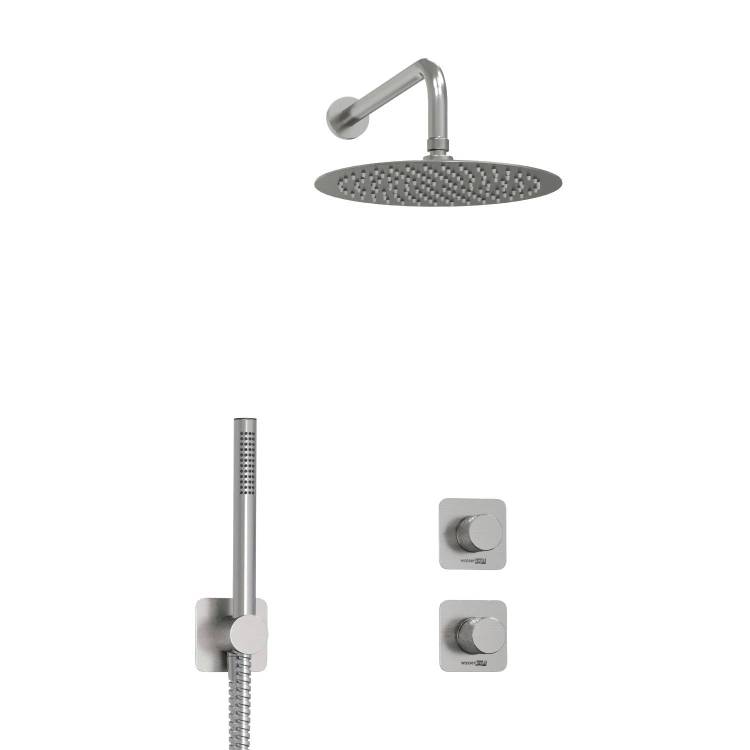 Душевой комплект Wasserkraft A6451.296.097.121.275.100.276 с верхней душевой насадкой, с лейкой