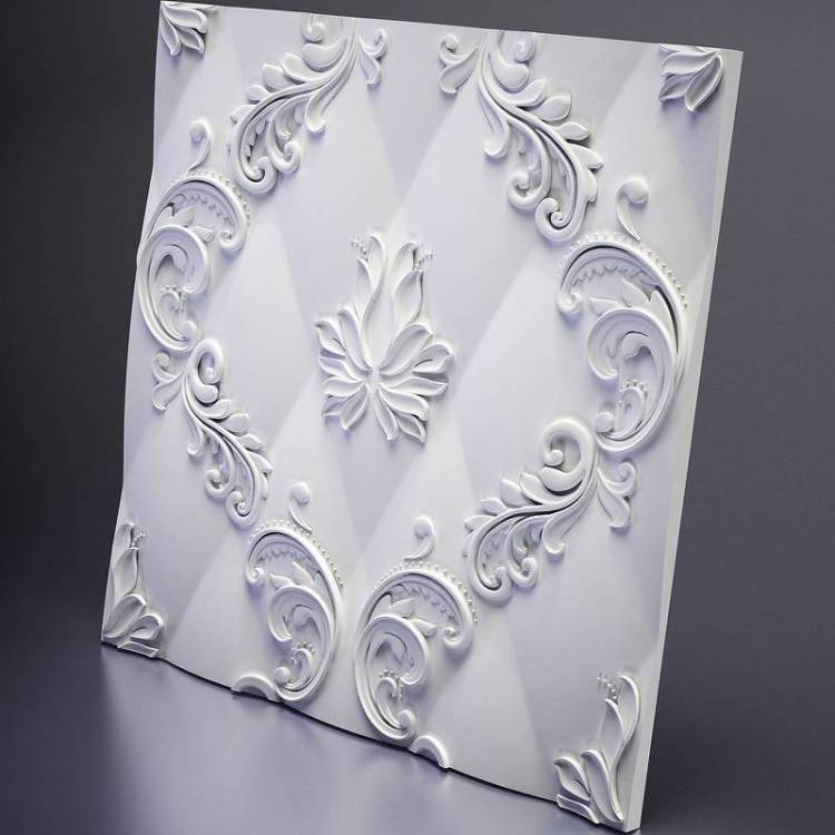 Гипсовая 3D панель Artpole Marseille M-0038 600x600
