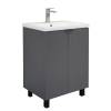 Тумба с раковиной Comforty Лима-60Н 00-00019240 напольная, антрацит