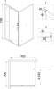 Душевой уголок Niagara Nova NG-0290-08 BLACK 90x90, квадратный, черный фото 3