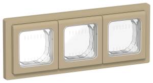 Рамка 3-постовая IEK Flite FI-M30-32-55-K59 хаки