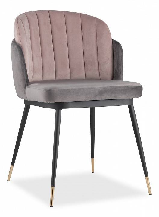 Стул Stool Group Пенелопа FDC8054 FUT-81 + FUT-64 темно-серый+розовый