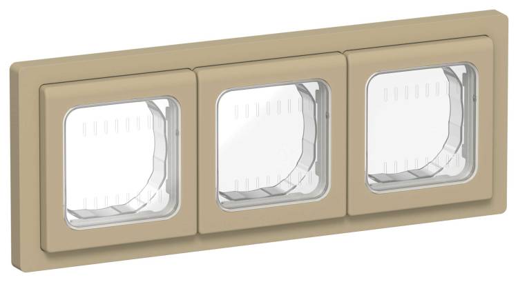 Рамка 3-постовая IEK Flite FI-M30-32-55-K59 хаки