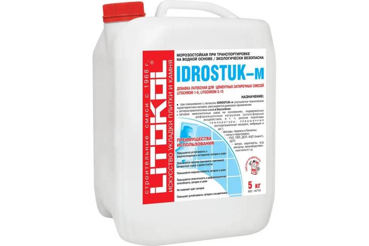 Латексная добавка Litokol Idrostuk-М Белый 5 кг