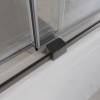 Шторка на ванну Cezares Tandem-Soft TANDEM-SOFT-VF-2-180/145-C-GM-IV профиль оружейная сталь, стекло прозрачное, 180x145 фото 4