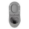 Унитаз подвесной BelBagno Colorato BB062CHR-GR/BB062SC-GR безободковый, сиденье микролфит фото 6