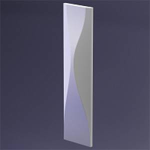 Дизайнерская панель Artpole E-0057 WATERFALL PLATINUM МАТ 15x4.5x60